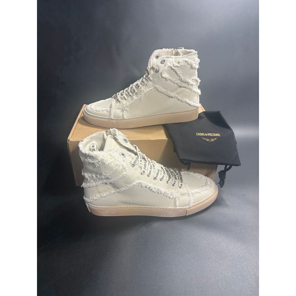 Zadig & Voltaire NIB High Flash Distressed  Sneakers Flash ‎ FR41/US10 MSRP $398